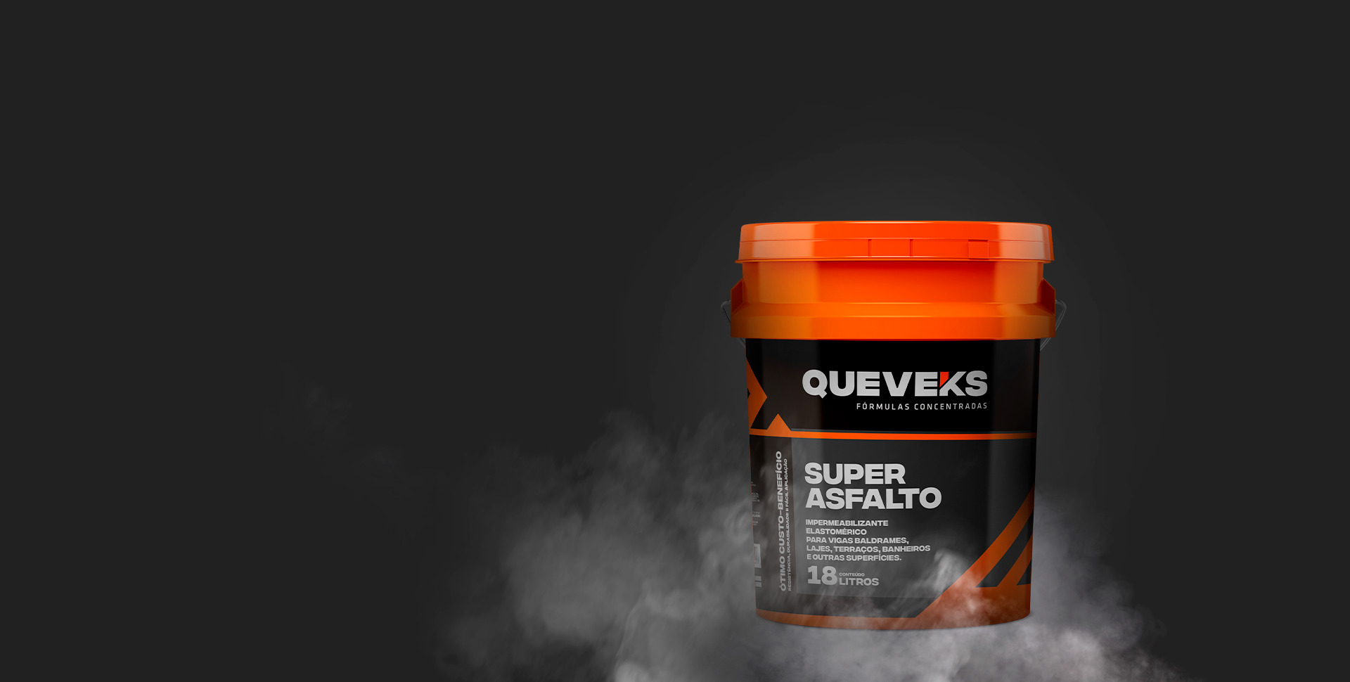 Queveks<strong><br/>Super Asfalto</strong>, protege seu imóvel contra infiltração